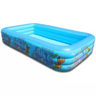 Piscina Inflable Rectangular Dinosaurio Juguete Niño Grande