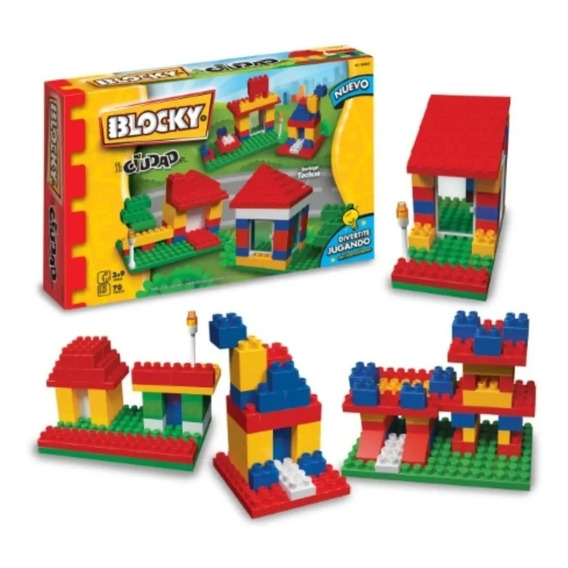 Bloques Blocky 70 Piezas Ciudad Nuevo Encastre 0604