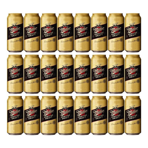 Cerveza Miller Genuine Draft Lata 473ml X24 - Fullescabio