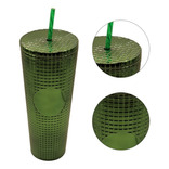 Termo Tumbler Vaso Studded Plastico Popote 700 Ml Colores Color Verde Brillante Plano