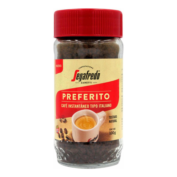 ! Cafe Instantaneo Segafredo Preferito 100g Sin Azucar