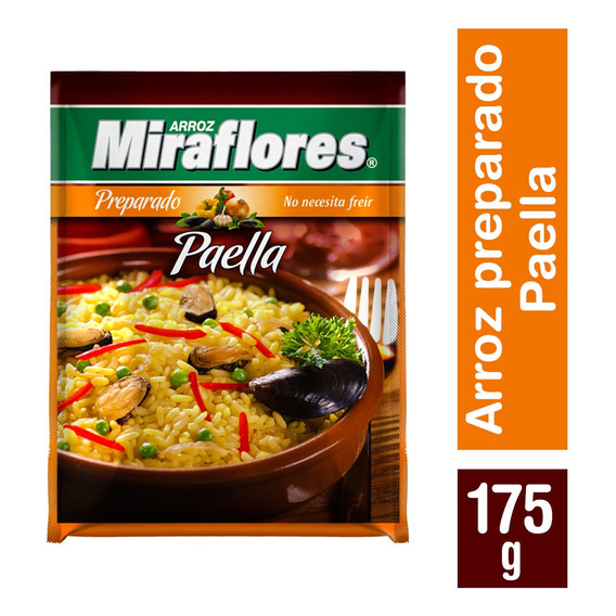 Arroz Preparado Miraflores Paella 175 G