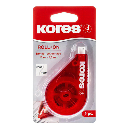 10pzas Corrector Roll On Rojo 15 X 4.2 Mts Kores 847225 /v