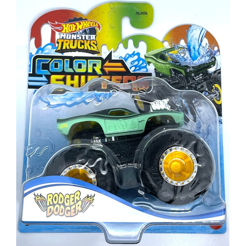 Monster Truck Color Shifters - Rodger Dodger - Hot Wheels Color Verde