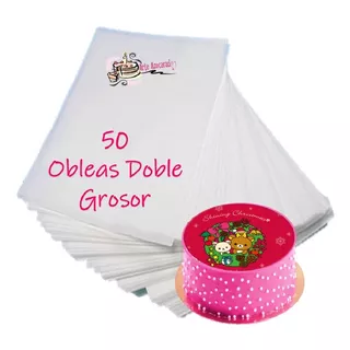 Hojas De Arroz Oblea Doble Grosor 50 Pzas Comestible