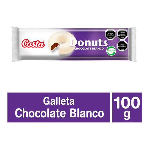 Galletas Costa Donuts Chocolate Blanco 100 G