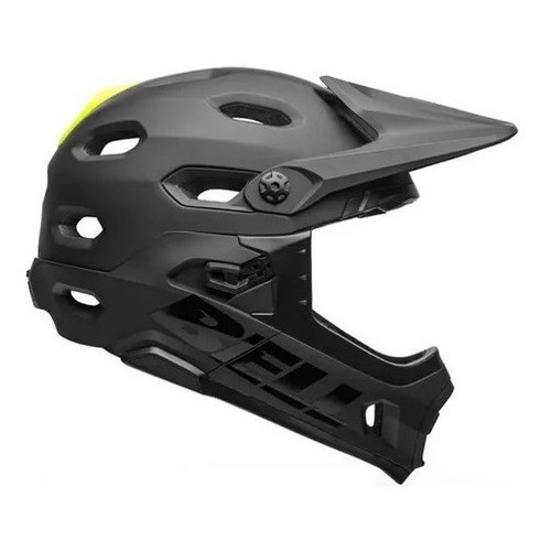 Casco Bicicleta Downhill Negro Super Dh Ciclismo Bell Color Matte/Gloss Grays (2021) Talla S