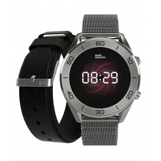 Smartwatch Mark Maddox Hombre Hs1000-10 /relojería Violeta Color De La Caja Plateado