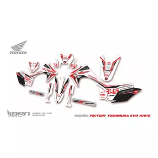 Kit De Calcos Honda Crf 230 F 2015 - 2018 Brn Diseño