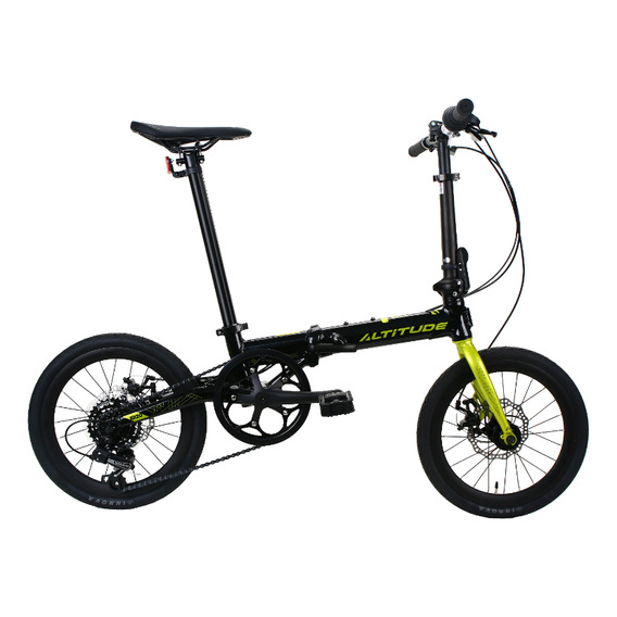 Bicicleta Urbana Altitude Folding Disc A16 Color Negro