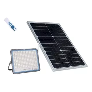 Reflector Solar Led 300w + Control Remoto +sensor Movimiento