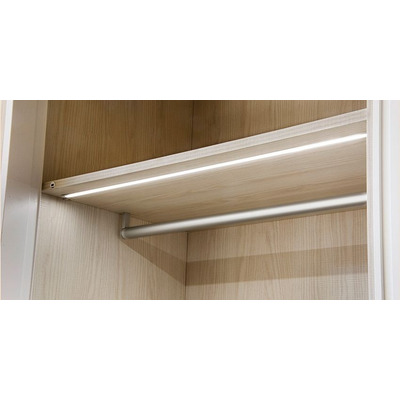 Perfil 80 Cm Led Aluminio Con Fuente Cocina Alacena Vestidor