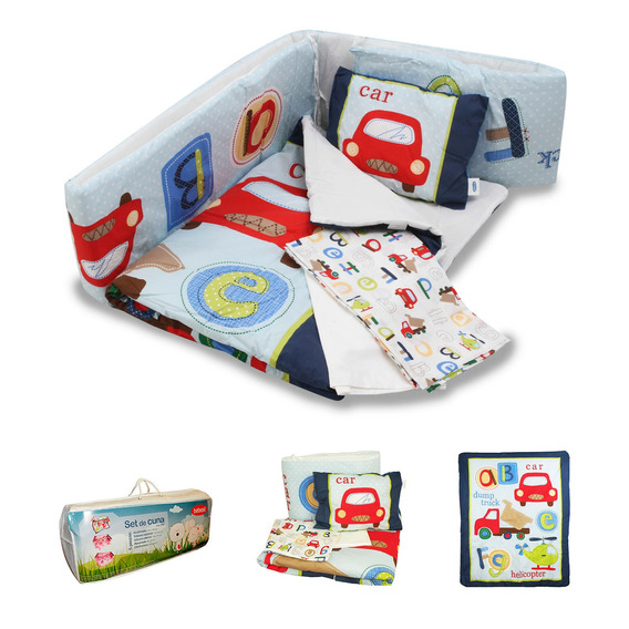 Set De Cuna Celeste 5 Pcs 2000c