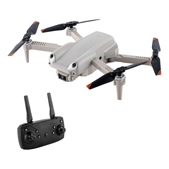 Drone Con Doble Cámara 4k Con Control 2 Baterias Tecnología Color Gris DRG7022 Gadnic