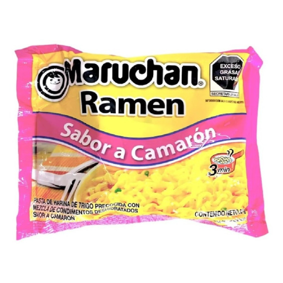 Maruchan Ramen Sabor Camarón 85 Gr Sopa Instantánea 1pza