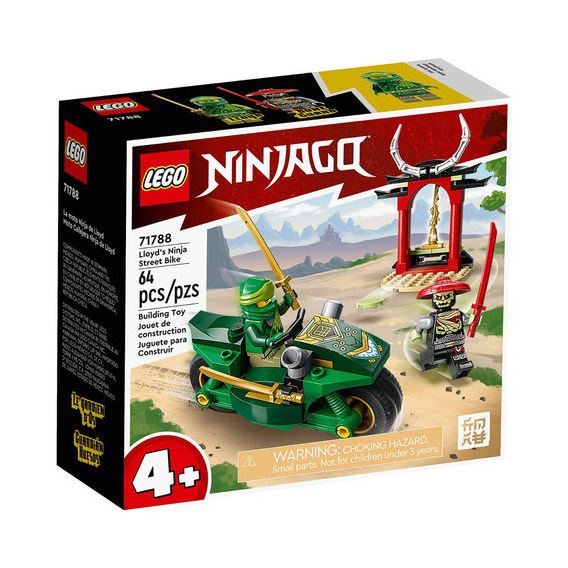 Lego Ninjago - Lloyd's Ninja Street Bike - 64 Pcs - 71788
