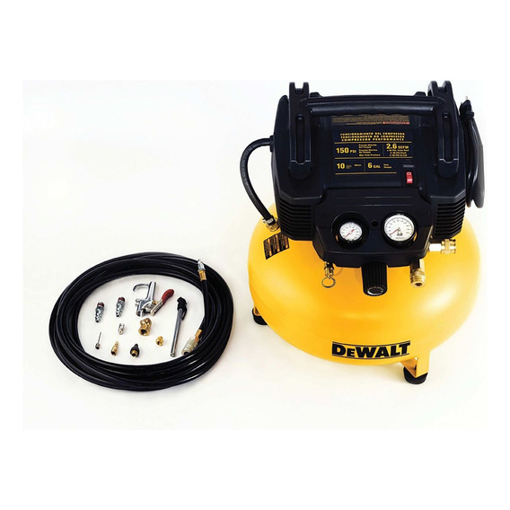 Compresor de aire mini eléctrico portátil DeWalt D2002M-WK 6gal 1.5hp 120V amarillo/negro
