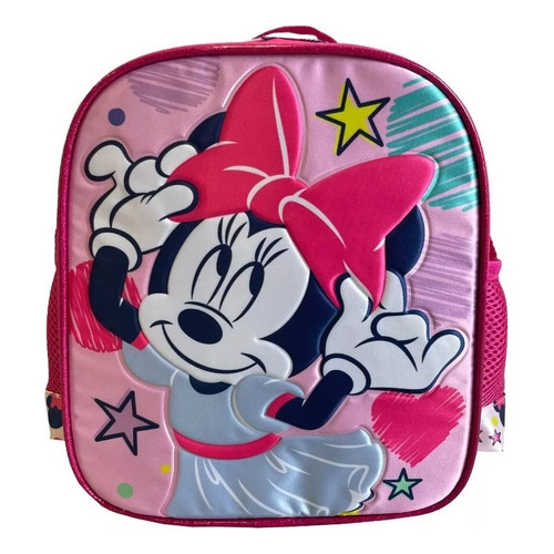 Lonchera Escolar Satinada Minnie Mouse Disney Color Rosa