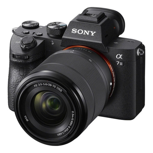 Cámara Profesional Sony Fullframe A7 Iii + Lente- Ilce7m3k Color Negro