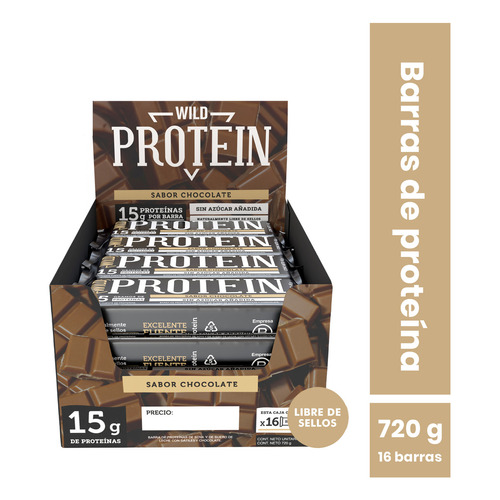 Wild Protein Chocolate 16 unidades