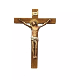 Cruz De Pared De Jesus Cristo En Relieve Fars 11x16cm Italy