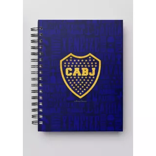 Cuaderno A5 Boca Juniors Tapa Dura Anillado 