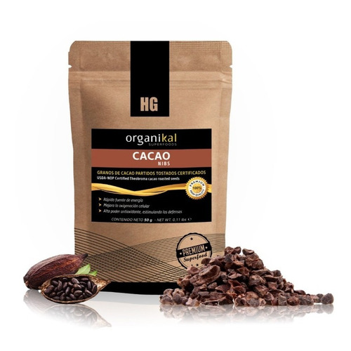 Organikal Superfoods Cacao Nibs X 50g