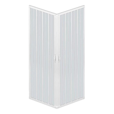 Mampara Plegable Pvc Esquinero En L 0.55 X 0.70 Blanca