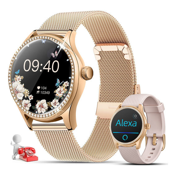 Smartwatch 1.38'' Reloj Inteligente Bluetooth Llamadas Alexa