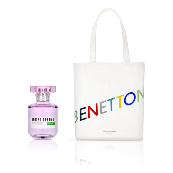Benetton Perfume Mujer Ud Love Yourself Edt 80ml + Tote Bag