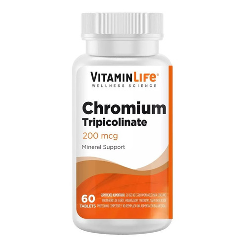 Chromium Tripicolinate (60 Tabletas) Vitamin Life