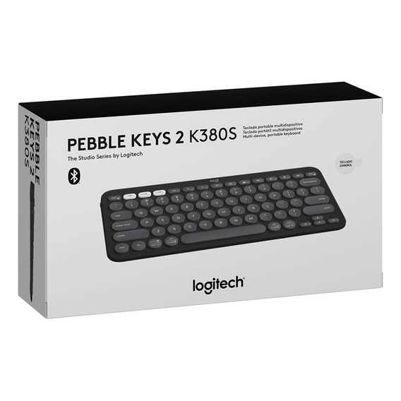 Teclado Logitech Pebble Keys 2 K380s Bluetooth Sp Graphite