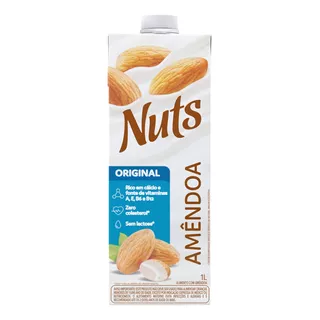 Bebida À Base De Amêndoa Original Nuts Caixa 1l