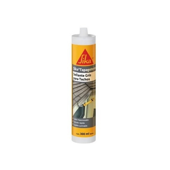 Sika Tapagotera Tubo 300ml Sellante Gris Para Techos