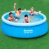 Pileta inflable redonda Bestway Fast Set 57265 de 2.44m x 66cm 2301L azul caja