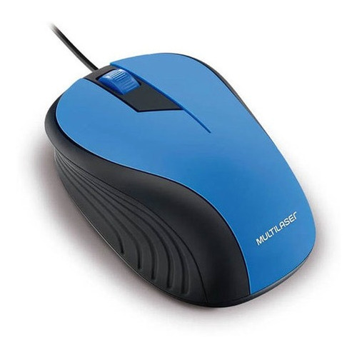 Mouse Engomado Óptico Usb Multilaser Mo226 Azul