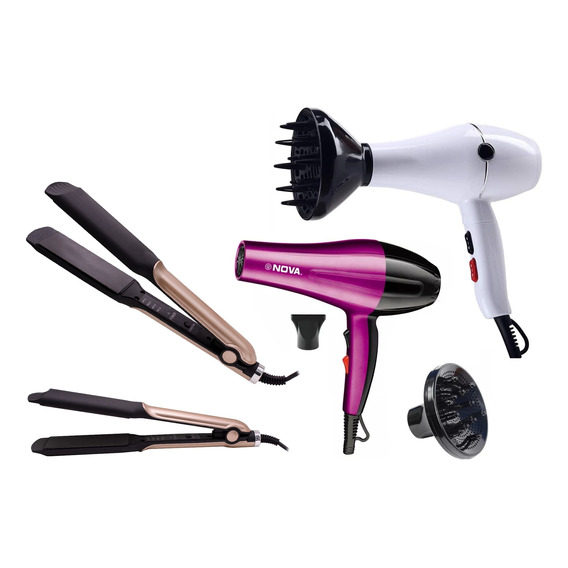 Secador De Pelo Profesional 2200 W + Planchita 2 Años Gtia