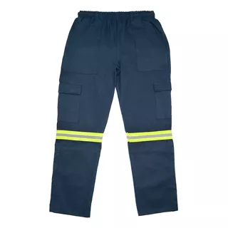 Pantalón Azul Cargo Náutico Con Reflectivo Ropa De Trabajo