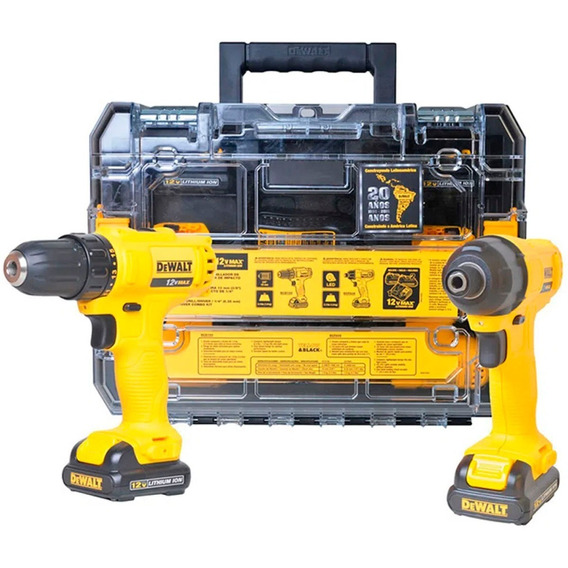 Taladro Atornill + Atornillador Impacto 12v Dck201 Dewalt