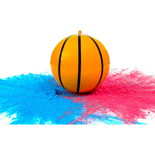 Baloncesto De Revelación De Género Con Polvo, Kit De Pelo. Color Azul, rosa
