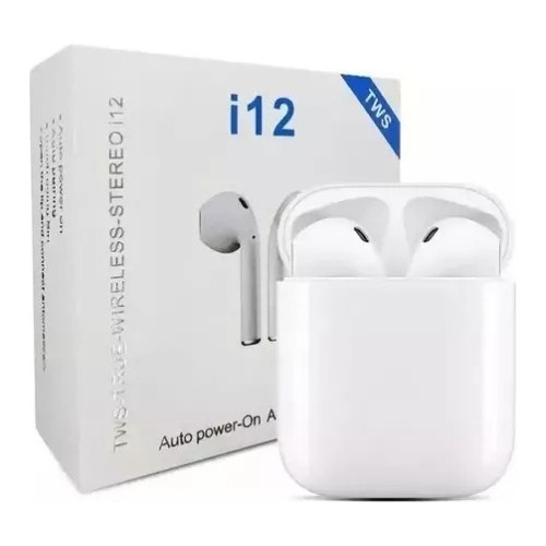 Audífono I12 Bluetooth Tws Manos Libres Inalambricos Color Blanco Color de la luz Blanco