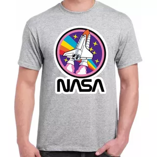 Franela Nasa Logo Espacio Astronauta Aesthetic 100%algodon 