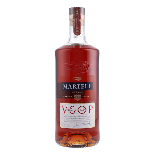 Cogñac Martell Vsop Añejado En Barril Rojo Botella De 700 Ml