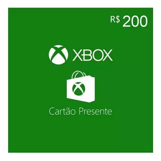 Cartão Cartão Presente Xbox Microsoft  R