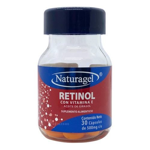 Retinol Con Vitamina E 30 Cápsulas Naturagel Sabor Sin Sabor