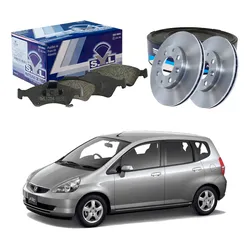  Kit Disco Pastilha Dianteira Fit 1.4 2003 A 2008