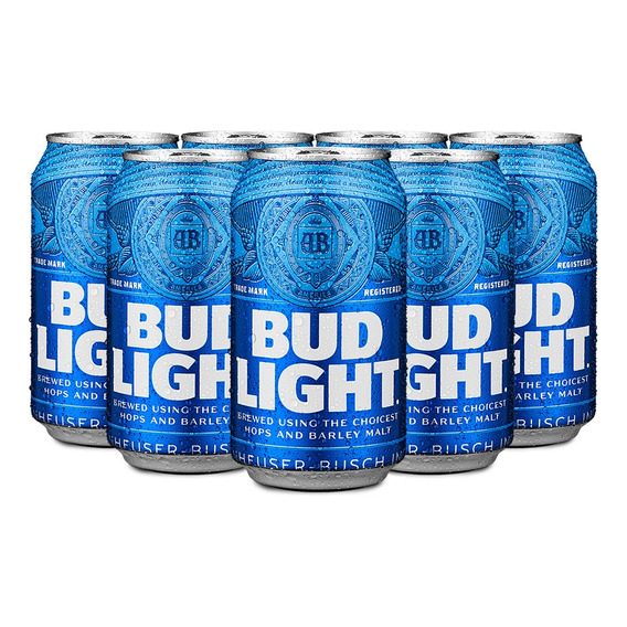 Cerveza Bud Light American Light lata 355 mL 24 unidades