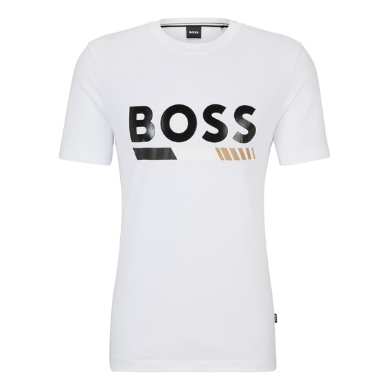 Playera Para Hombre Boss Regular Fit Manga Corta Suave