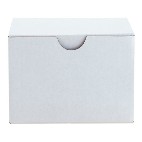 100 Cajas Cartón Micro Corrugado 9x8x7 Armable Para S Color Blanco