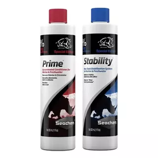 Seachem Prime 325ml + Stability 325ml Condicionador Água